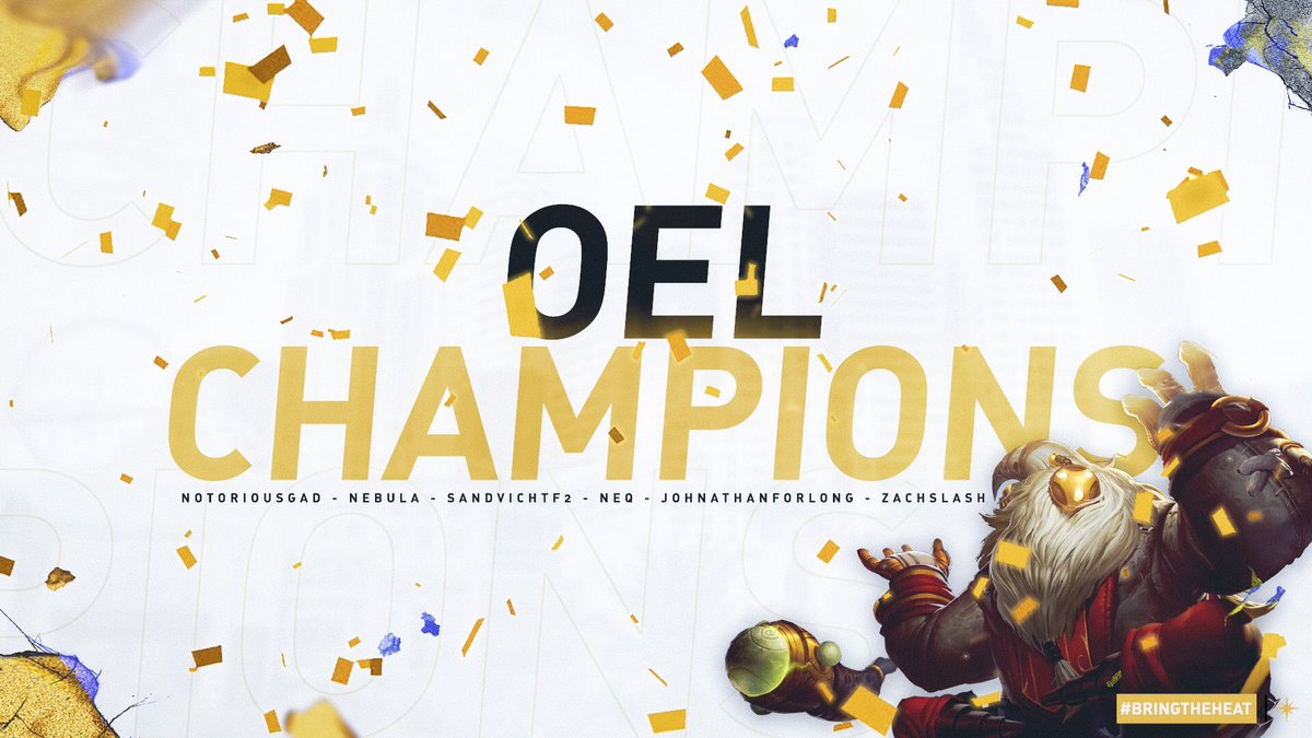 Vegas Inferno™ (@vegasinferno) on Twitter photo 🎉WE ARE YOUR <a href="/OmegaEsportsL/">Omega Gaming Esports</a> CHAMPIONS!!🎉
We take the series 3-2 over Gang 7! GGs to them! It was an INCREDIBLE first season, and we already can’t wait to win more championships!
Now just to figure out what to do until the next time we’ll #BringTheHeat🔥🦁 🎉WE ARE YOUR <a href="/OmegaEsportsL/">Omega Gaming Esports</a> CHAMPIONS!!🎉
We take the series 3-2 over Gang 7! GGs to them! It was an INCREDIBLE first season, and we already can’t wait to win more championships!
Now just to figure out what to do until the next time we’ll #BringTheHeat🔥🦁