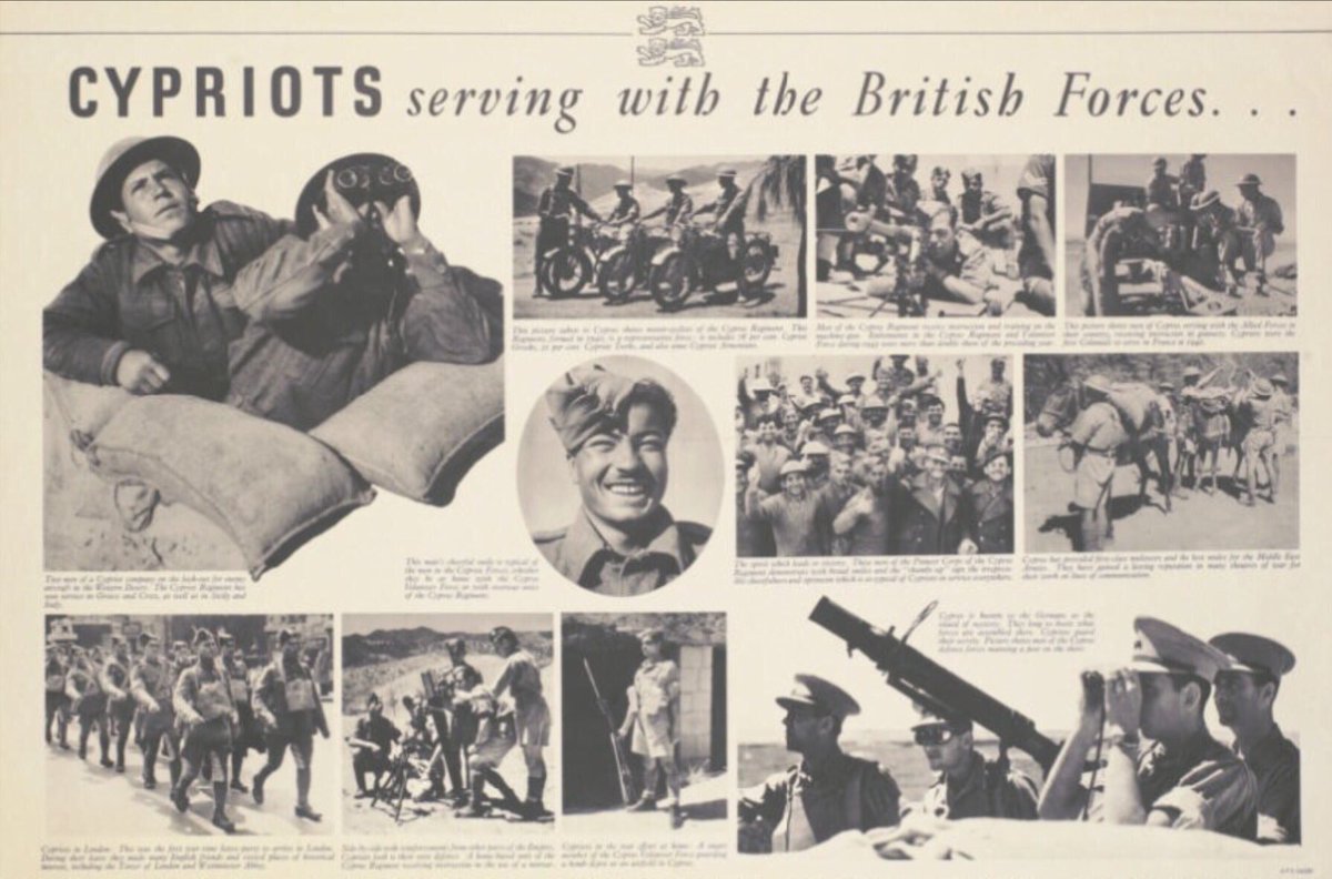 eevriviades's tweet photo. On a brief visit to Cyprus in 1943, Winston #Churchill praised the "soldiers of the Cyprus Regiment who have served honourably on many fields from Libya to Dunkirk."
#LestWeForget #Veterans #VEDay #Commonwealth #VE75 #WW2 #WWII #Cyprus #CyprusRegiment https://t.co/KZQKUbAMXi