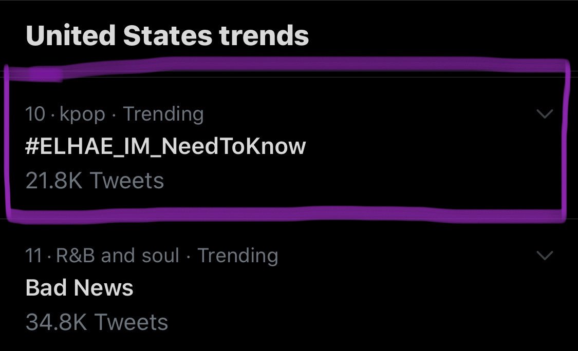 we’re already trending #10 WHAT? y’all are lit 🔥🦋 #ELHAE_IM_NeedToKnow