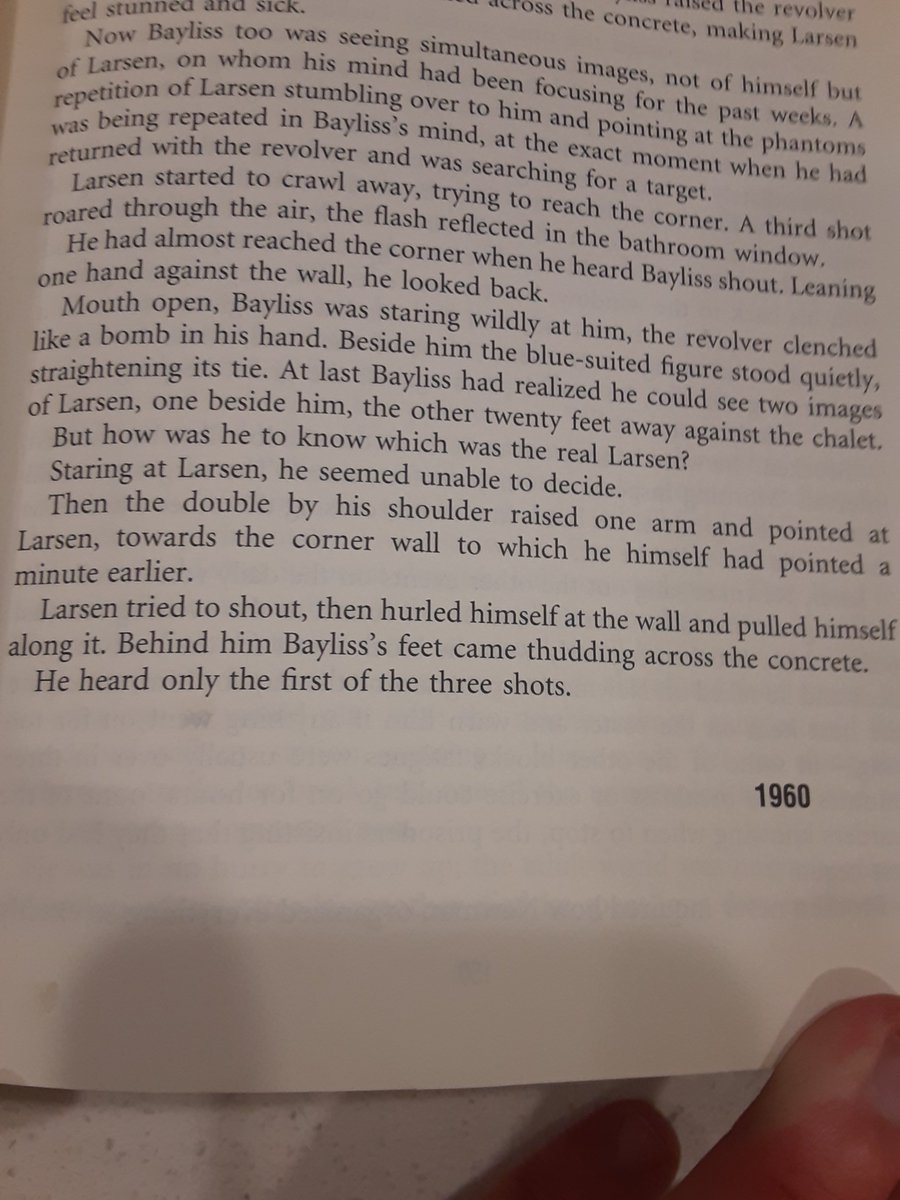 Final lines: It eventually ends with the psych shooting his patient because he assumes it's a shadow of his patient.