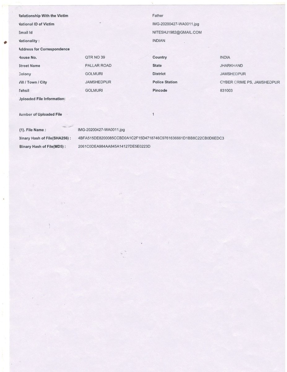 1982N's tweet photo. @TheOfficialSBI Supporting data &amp; information : Reminder-5 Recovery of money debited through fraud / unidentified person and regularization of my Bank account. https://t.co/RtDZAwWRdo