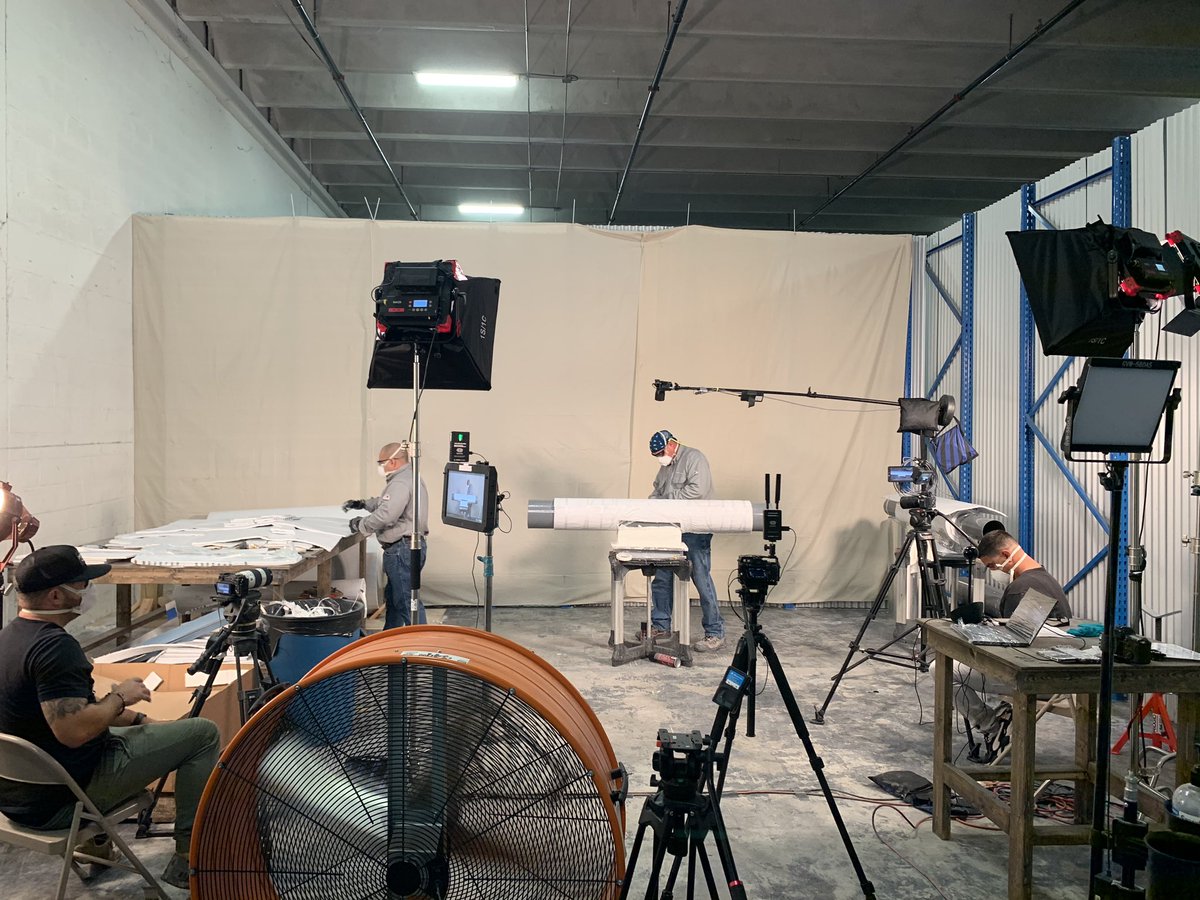 OTBMIAMI's tweet photo. Production goes on. Practicing social distancing. https://t.co/spB0qy7ex5