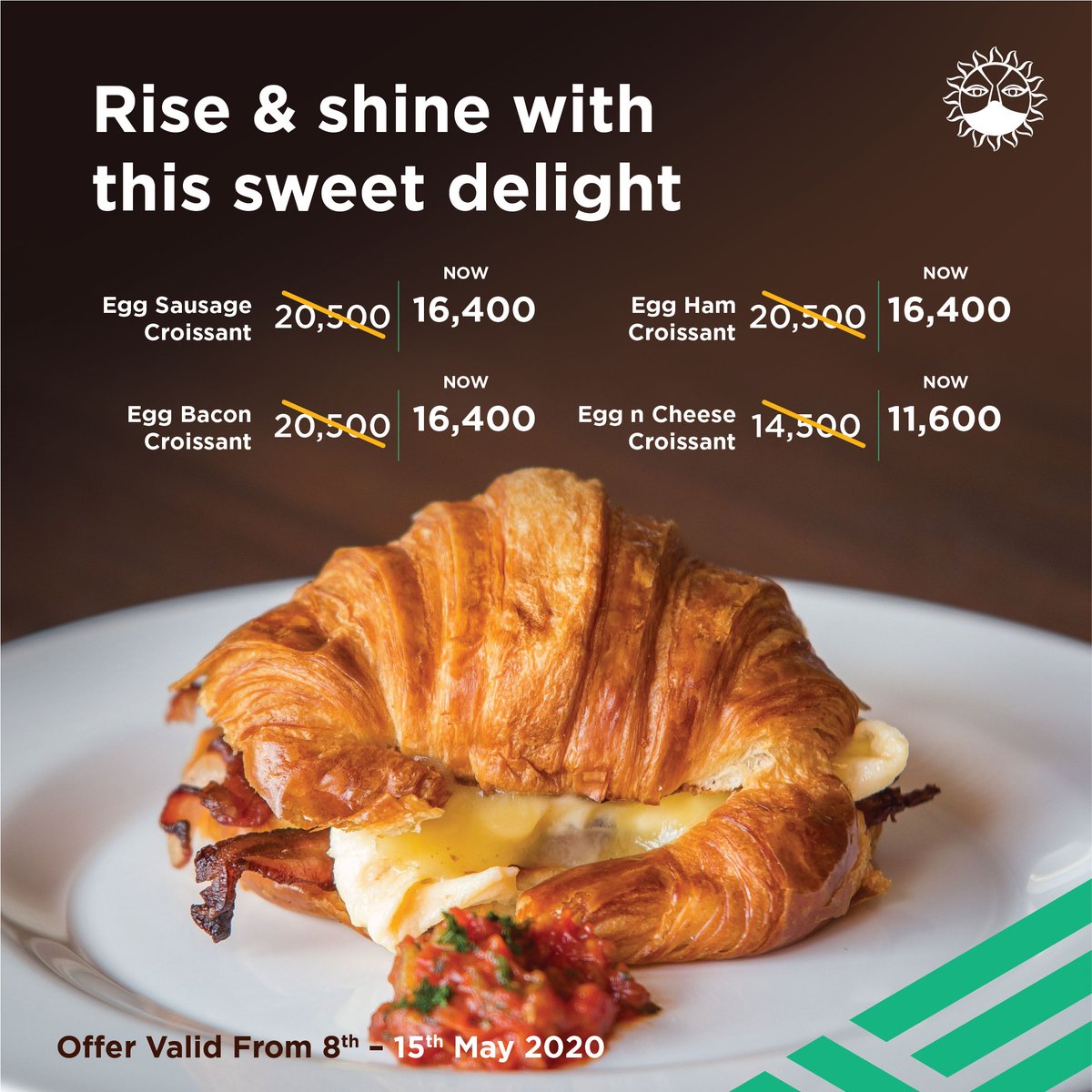 JavaHouseUG's tweet image. Starting today, enjoy a 20% OFF on our breakfast sandwiches. Available on Jumia Food and our Lugogo and Jinja branches. Tip: All Java breakfast items are available to order all day. 🥐 🥐 😍 😍 #JavaHouseUG #BringJavaHome