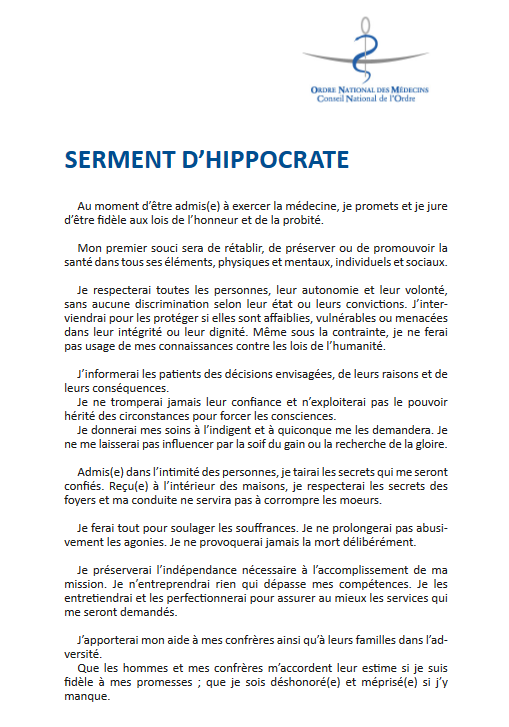 Anti Camus on Twitter: "Serment d'Hippocrate vous êtes dans la marde mes  criminelles.… "