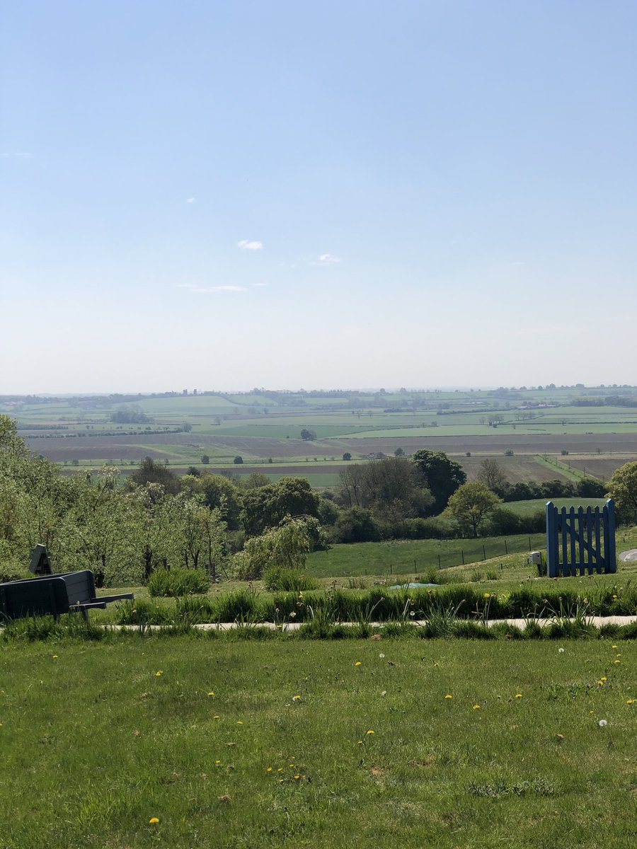 McMikey75's tweet photo. ⁦@Lauratobin1⁩ view of the vale of York from my work yesterday at Yorkshire Lavender Terrington York https://t.co/PCkJohfT6k