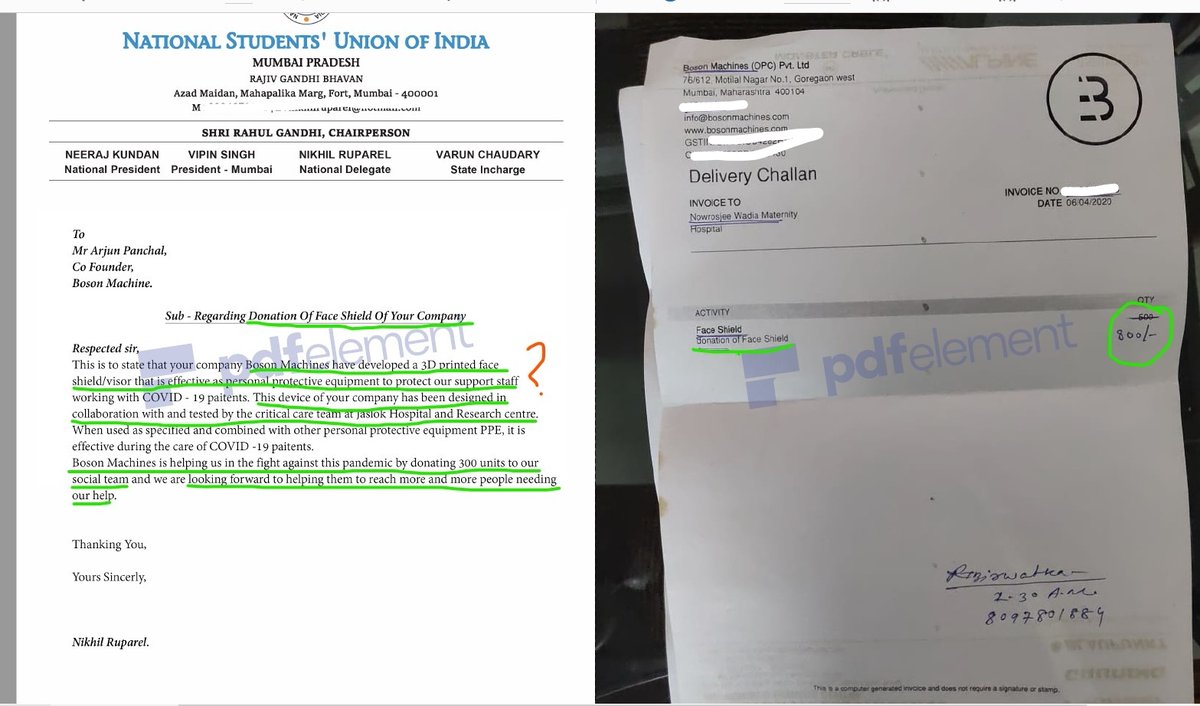 A/c to Ketto campaign sheet by BM (on April 7th):NWMH requested 500 FS, but delivery challan (DC) has 500 overwritten to 800 matching TI. Whereas, Sion H requested 500 FS, why DC and TI of 1500?? Few of many examples. Why supplies in TI and DC more than the requests? \\6