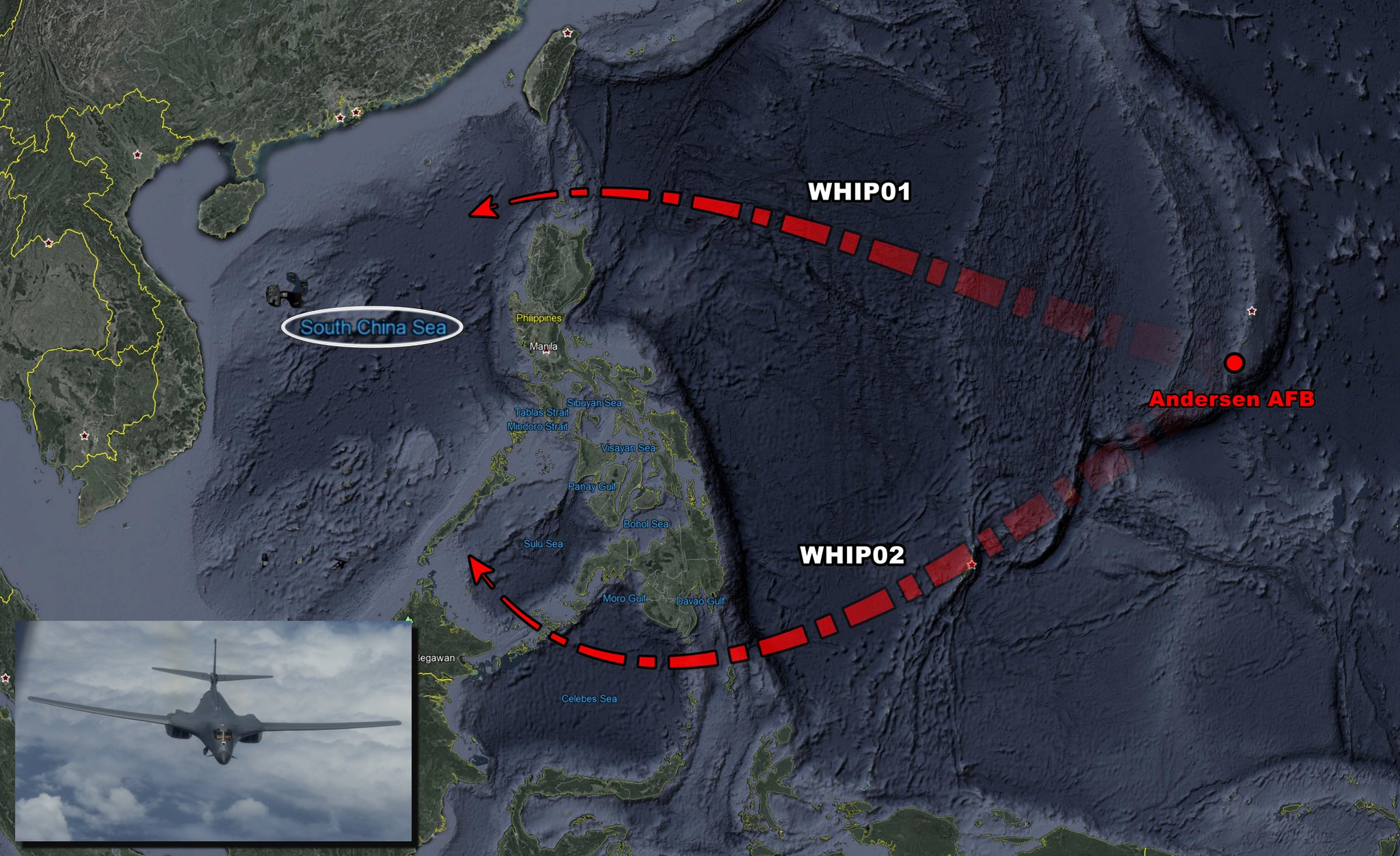 [情報] B-1B南北分路巡弋南海