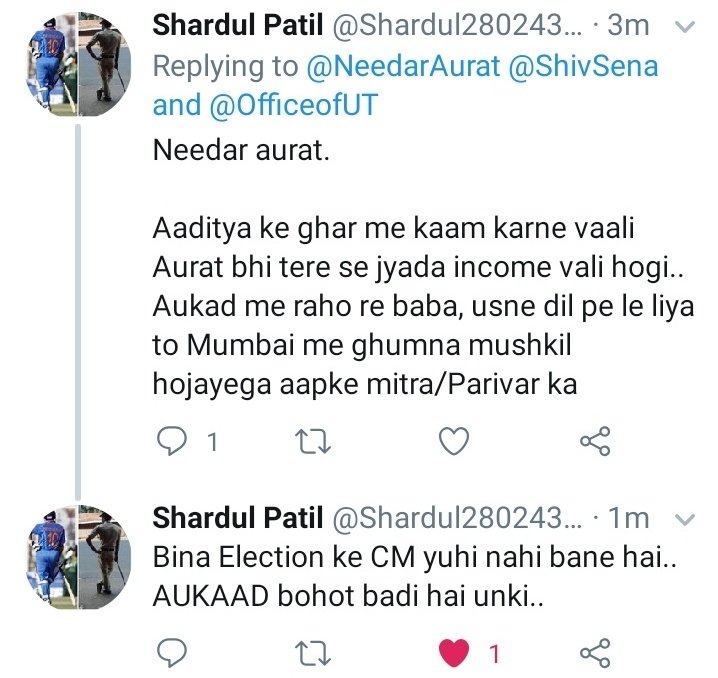 SunainaHoley's tweet photo. OPEN THREAT ON BEHALF OF @AUThackeray?
LISTEN YOU @ShivSena GOONS!
I AM NOT SCARED NO MATTER WHAT TACTICS YOU USE TO THREATEN ME. DIMAG MEIN DAL LO YEH BAAT. I'LL RAISE QUESTIONS, I'LL SPEAK TRUTH, I'LL FIGHT FOR THE RIGHT. STOP ME IF YOU CAN! IF I DIE, BILLION OTHERS WILL. FOE! https://t.co/NwuVZeDFJS