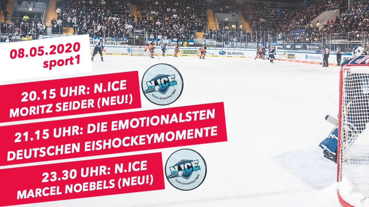 Kein WM-Start-heute trotzdem #4StundenEishockey #hockeyday auf @SPORT1! @Laura_Papendick und ich freuen uns auf @dennisendras44 , Patrick Reimer, Basti Schwele und natürlich Mo Seider und @MarcelNoebels bei N.ICE #nice 💪 🏒