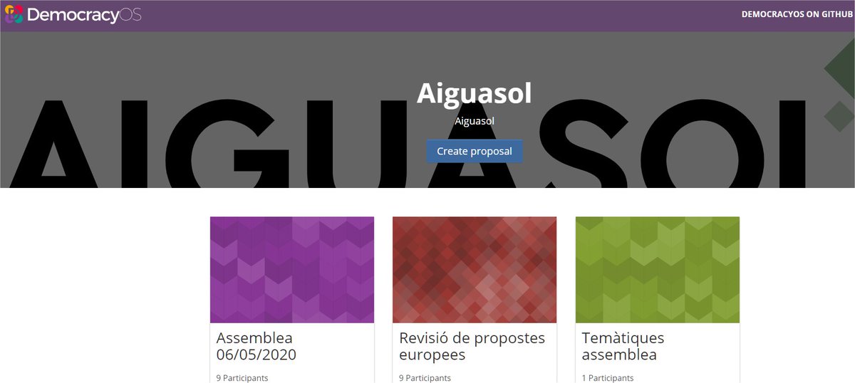 aiguasol's tweet photo. L'actual situació ens suposa un repte a nivell #cooperatiu . A @aiguasol hem incorporat l'eina #DemocracyOS de @fundacionDER per a facilitar els nostres processos de deliberació.Que res no aturi la #governança #participativa!!🙌 #COVID19 #cooperativisme #participació https://t.co/poSJFP88kz