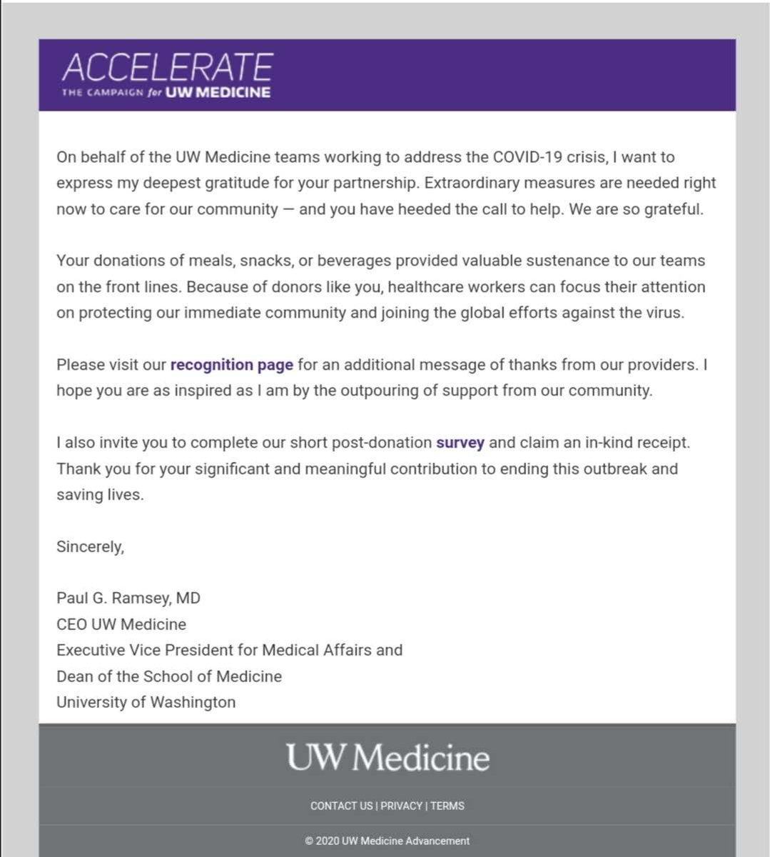 HustSeattle's tweet photo. University of Washington Medical Center UWMC receiving yummy meals~ Delivered by FanTuan Delivery 饭团外卖
At this critical time, supporting both local small businesses and medical workers are our top priorities. 
Thanks  @UWMedicine for serving our community!   #WeGotThisSeattle https://t.co/zgNzFZrFHC