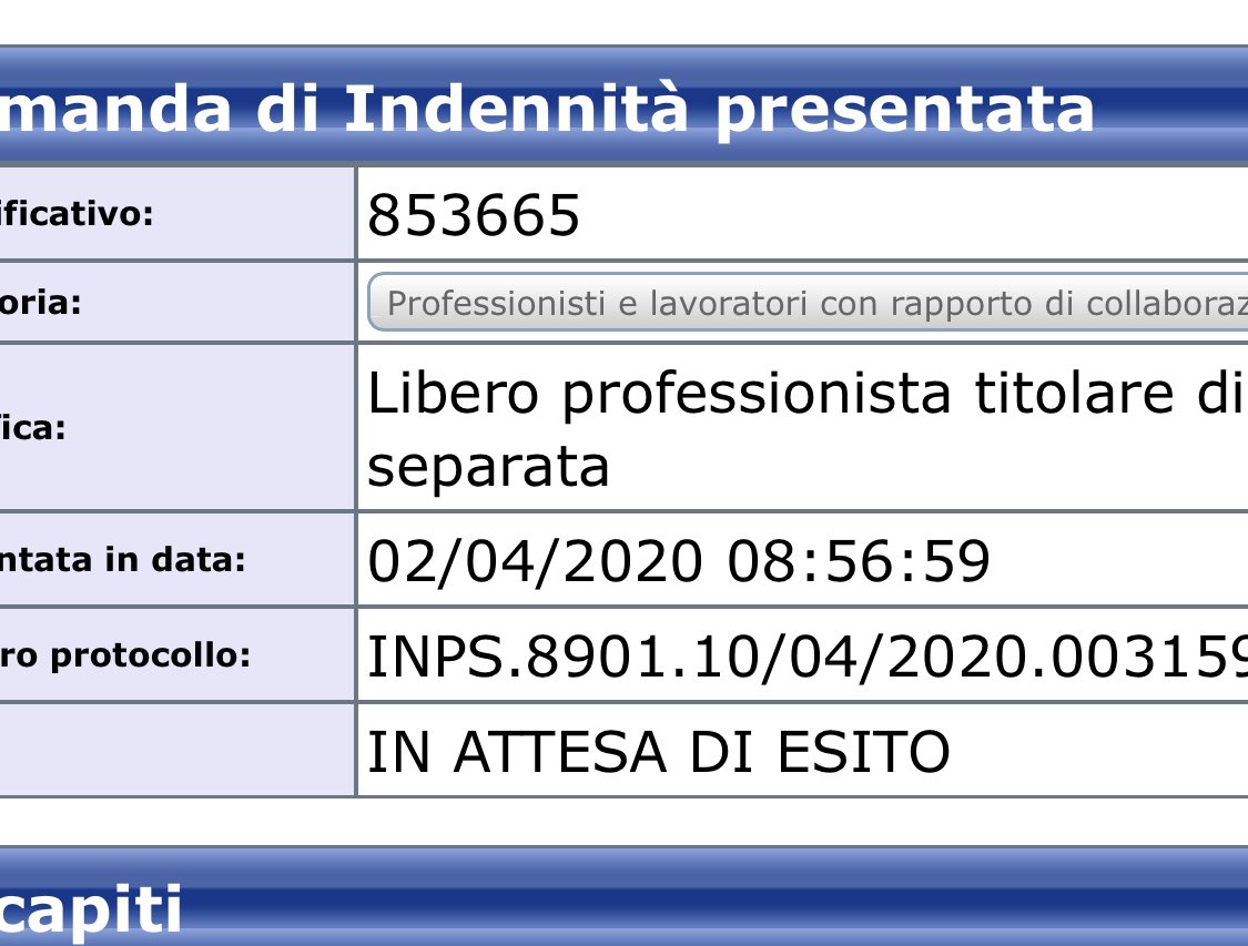 agland70's tweet photo. @INPS_it Buongiorno, posso avere qualche spiegazione in merito al bonus Covid di 600? Domanda fatta il 2 Aprile e ad oggi “IN ATTESA DI ESITO”. https://t.co/7hRJg583vX