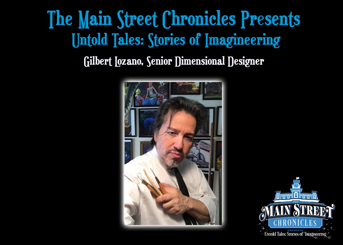 MainStChronicle's tweet photo. The Main Street Chronicles Presents Untold Tales: Stories of Imagineering 

Head on over to The Main Street Chronicles on YouTube and meet Former Senior Dimensional Designer for Walt Disney Imagineering Gilbert Lozano.

#disney #wdw #imagineer #imagineering #disneyland https://t.co/eiWLYppmMk