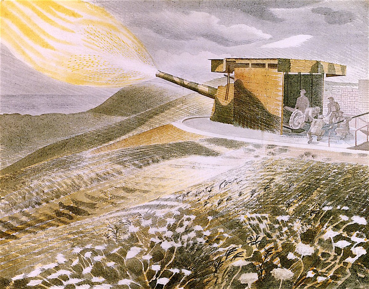 Today is  #VEDay when we remember the end of the war in Europe. Eric Ravilious never survived to see that Peace, & for his wife Tirzah, it left her a widow. War always means Lost Lives, unfulfilled paths, but Ravilious left behind such a legacy, so let’s see some of it from  #WW2