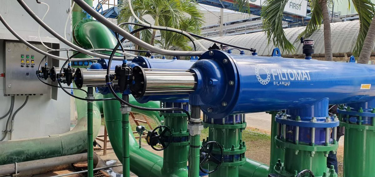 AQUACONTROLSYS1's tweet image. Filter water at side stream cooling tower application in the THAILAND for remove particle at the cooling tower #AMIAD #FILTOMAT #ARKAL #AUTOMATICSELFCLEANING