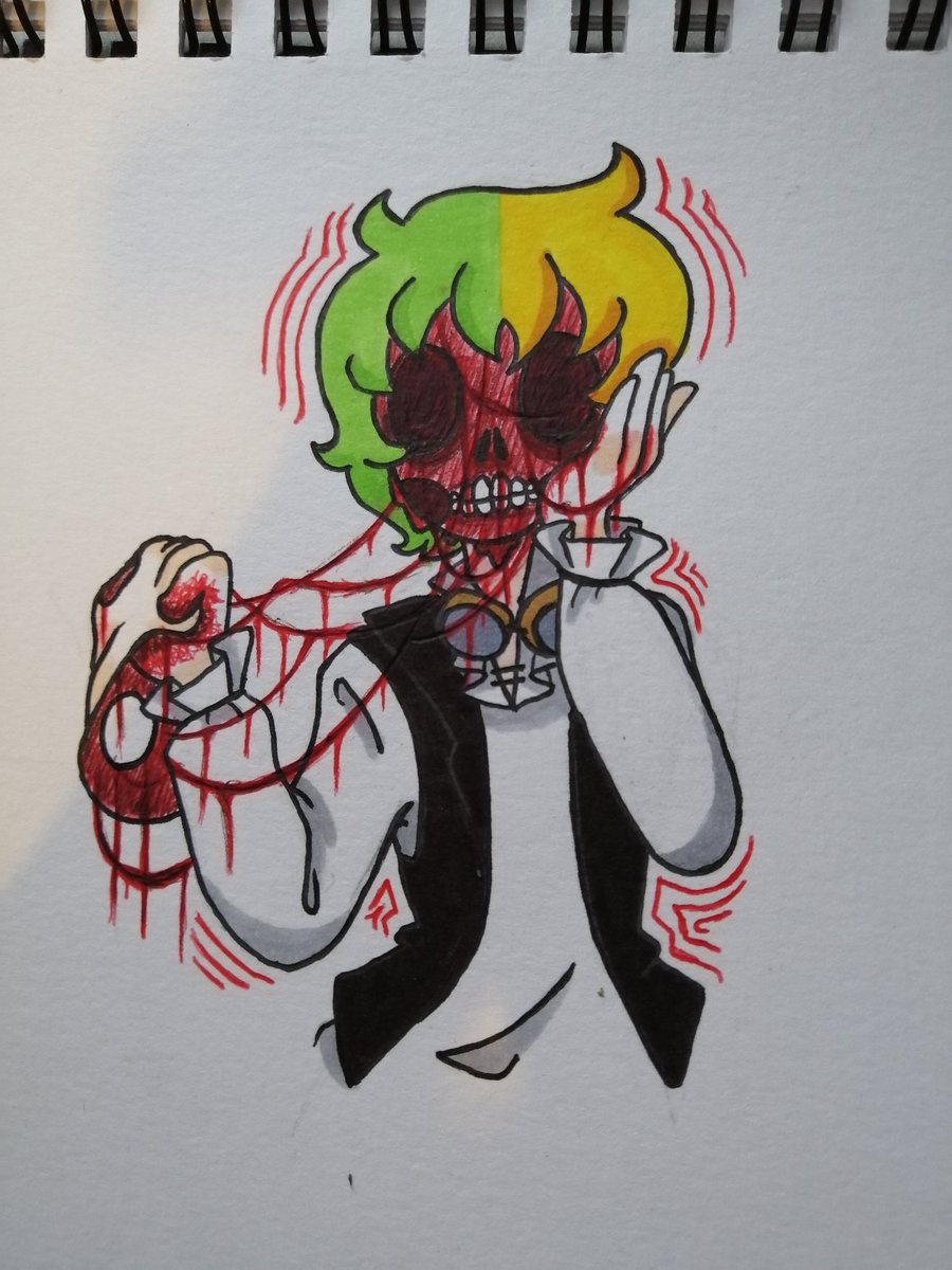 shiftyspectre's tweet photo. I decided to attempt to draw some gore stuff. Because I've only been posting animal crossing. So here is some art.
#art #drawing #cartoon #myart #mydrawings #doodle #rootdeerfloat #persona #gore #goreart #horrorart https://t.co/iAgrg7pDlX
