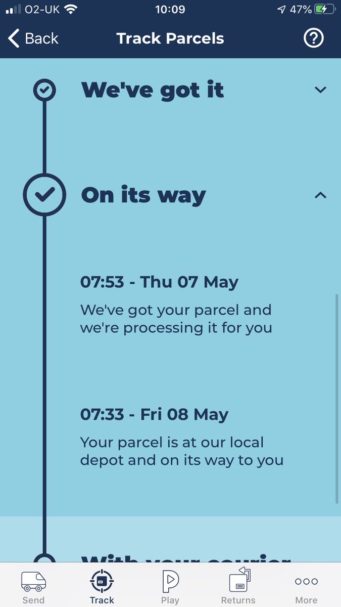 MissElle88's tweet photo. @Hermesparcels does this mean my parcel may be delivered today? https://t.co/YvBD5cNvD4