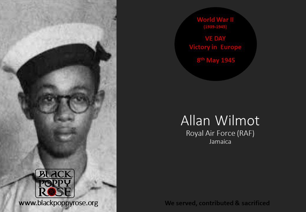 Blackpoppyrose's tweet photo. Did you know Allan Wilmot served in the RAF? 

Share more with us
#VEDay75 #veday #veday75thanniversary #WWII #BlackPoppyRose
#WeWillRemember #Poppy #BlackPoppy #Commonwealth #BritishEmpire #RAF #ATS #RWAFF #KAR #allanwilmot #waspuk #jamaicanmen https://t.co/XOgvEbJhz1