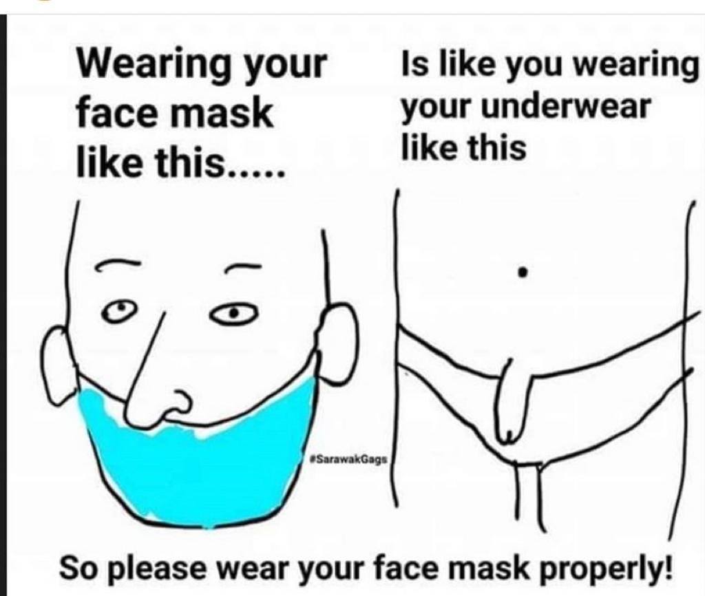 Meme Face Mask Under Nose