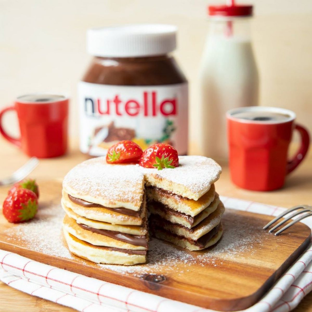 Michael Sheen as Nutella food items