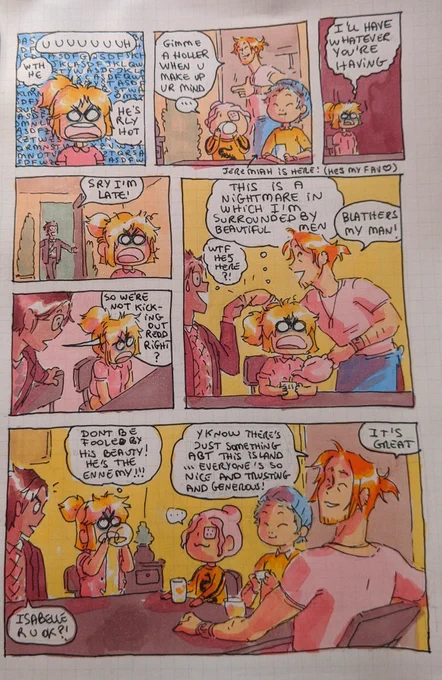 P 12 of my tom nook x redd gijinka fancomic .. featuring isabelle blathers and JEREMIAH ?!?!? 💖
#ACNH #AnimalCrossing 