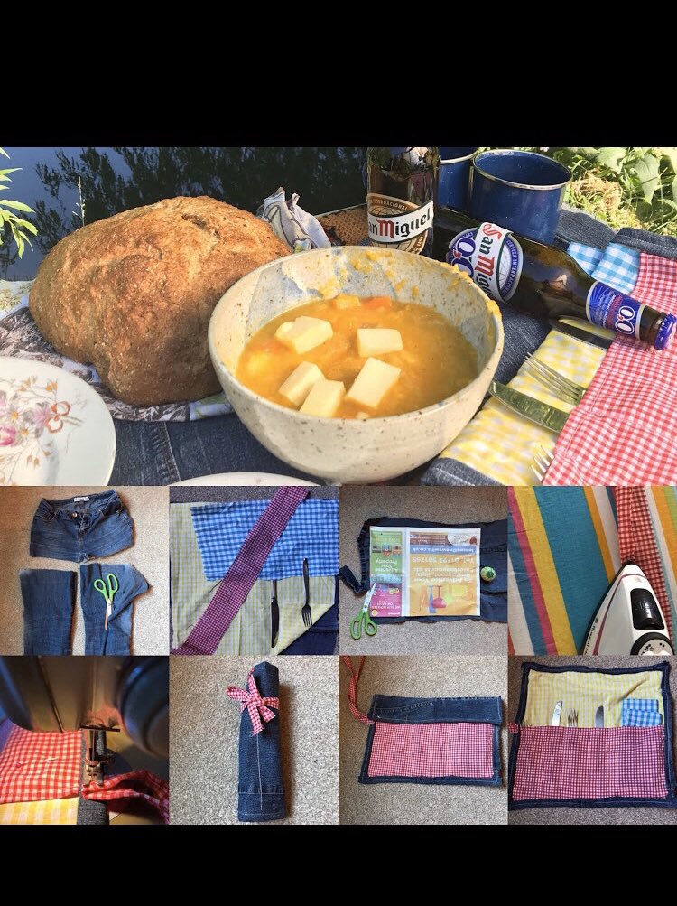 JYparadoxchild's tweet photo. Making the cutlery roll today on periscope at 1630.  Uk time.  From @jyparadoxchild #periscope #keepcraftingcarryon #craftsagainstcorona #stayhomeandcraft #cutlery #cutleroll #homemade #sewing #homesewing #homesewingprojects  #makeit #isolationcreation https://t.co/SzK48v4Kpq