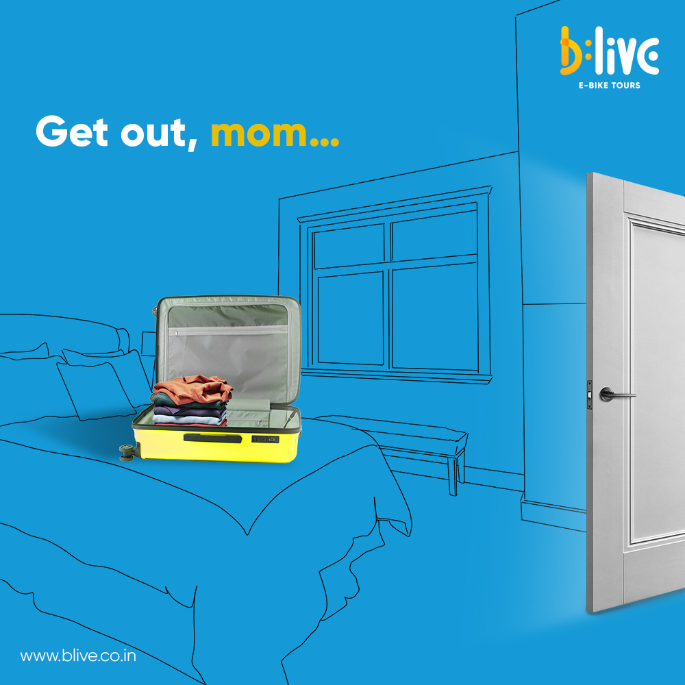 letsblive's tweet photo. Mom needs a break! Where could she go? Stay tuned to find out. #GetOutMom #MothersDay #BLive #ebikes #sustainabletravel https://t.co/iYr0L245b2