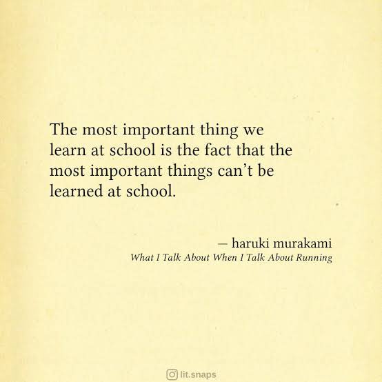 goldinketc's tweet photo. @TSBookClub #TSBC Murakami’s memoir what I talk about when I talk about running is just under 200 pages. It is a very absorbing book with some very wonderful quotes ! Sharing some of those memorable lines with TSBC and fellow readers https://t.co/M0tDgbspZO