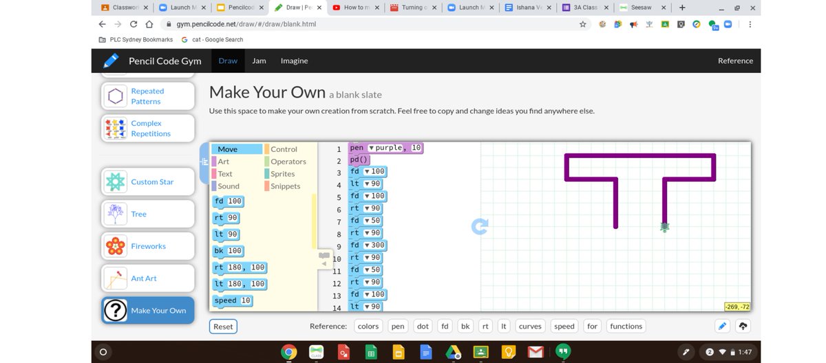 HelenKardia's tweet photo. Online @plcsydney using #AR #digitalstories #coding #pencilcode. After watching the #AR story of Mini Mrs. K & Bear made with @Snapchat @bitmoji @GoogleAR @WeVideo . Watch: https://t.co/x4LYpUGOGm, Students coded something to help MiniMrsK using #pencilcode & shared @Seesaw https://t.co/e3tJ6j1kiM