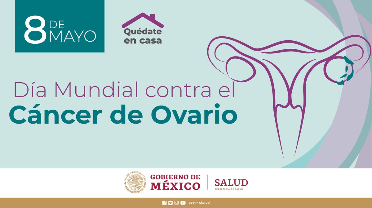 SSalud_mx's tweet photo. Hoy conmemoramos el Día Mundial contra el #CáncerDeOvario.

#QuédateEnCasa https://t.co/LdzBG3Xz1U