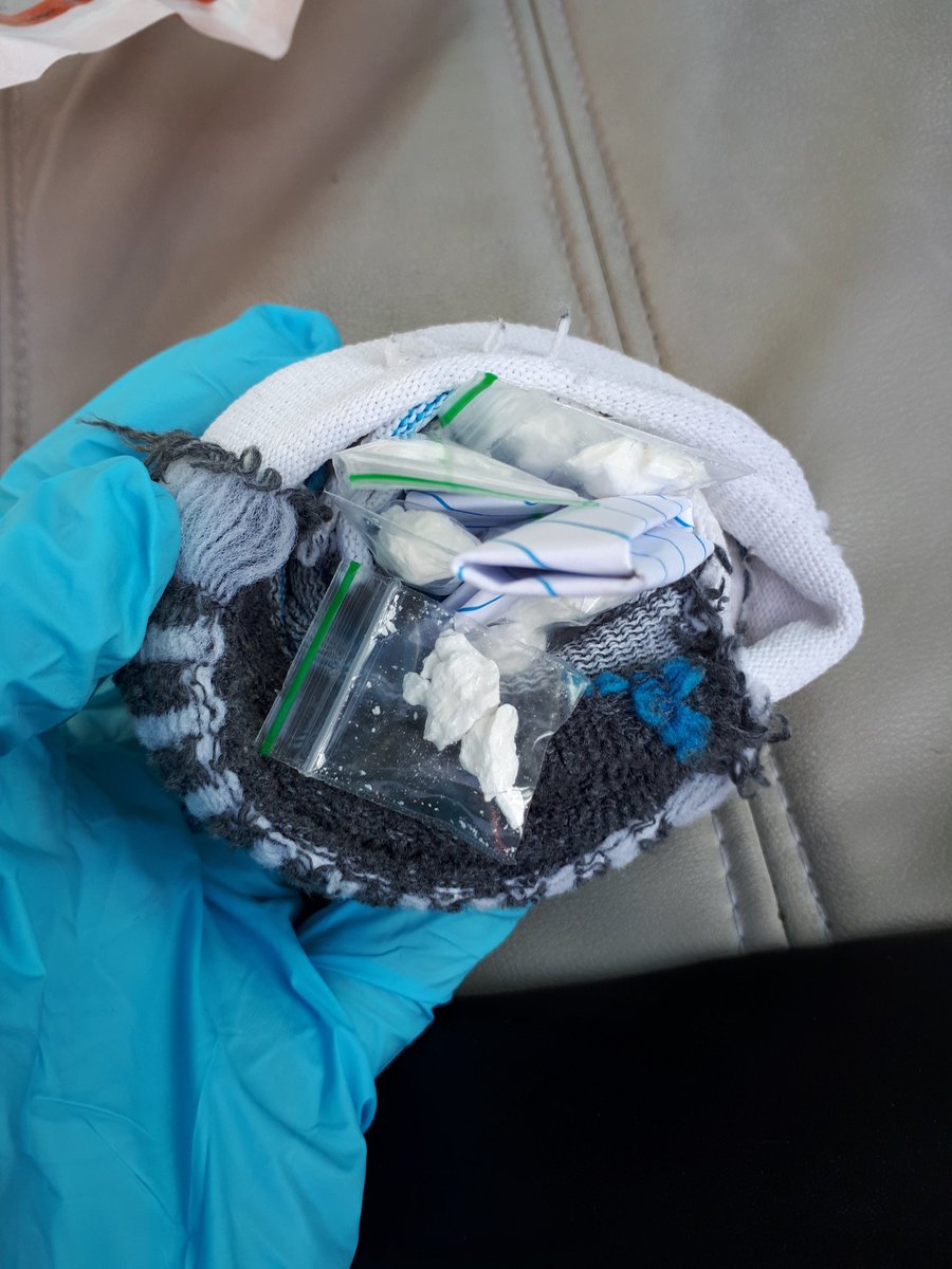 NSRAPT's tweet photo. This vehicle was stopped by #RAPT in @PoliceStow #Stowmarket which is linked to drug supply. @NSPoliceDogs assisted &amp; recovered a number of wraps of suspected Class A drugs. The driver gave a positive @DrugWipeUK for Cocaine &amp; has entered the country illegally! #arrested #PC1852 https://t.co/N28wgUvOYp