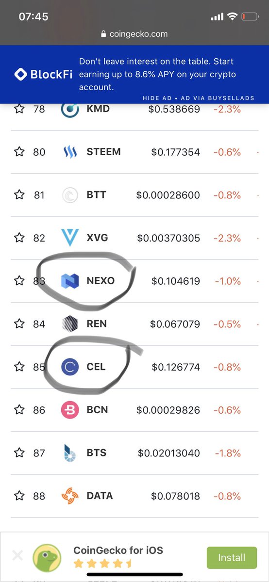 NexoLiquidatio1's tweet photo. What happens when you treat your customers like shit? When you steal from your users at the height of #COVID? When you’re too arrogant to admit your own mistakes,? You get 💩 on by your competitors. $CEL about to rip past $NEXO. Let’s all have a party when this happens! 🎉 🥳🎉 https://t.co/s5A4cH02I3