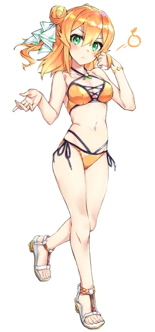 水着おミカン。
#まちカドまぞく 