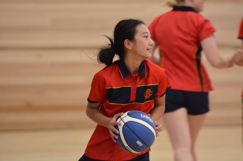 BarkerCollege's tweet photo. A small number of students representing Basketball, Netball and Volleyball teams had the opportunity this afternoon to get a taste of what the new Rosewood Centre will offer students when it opens.  

From next week, PDHPE classes will take place in this new space.

#WeAreBarker https://t.co/q3FSJbRs8O