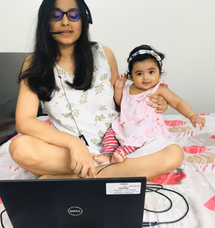 prachee08's tweet photo. In house kamolika won’t let momma work.
#mom #extendlockdown #FridayThoughts #QuarantineMomQuotes #kamolika #nikkaaa https://t.co/X4s59I88Pp