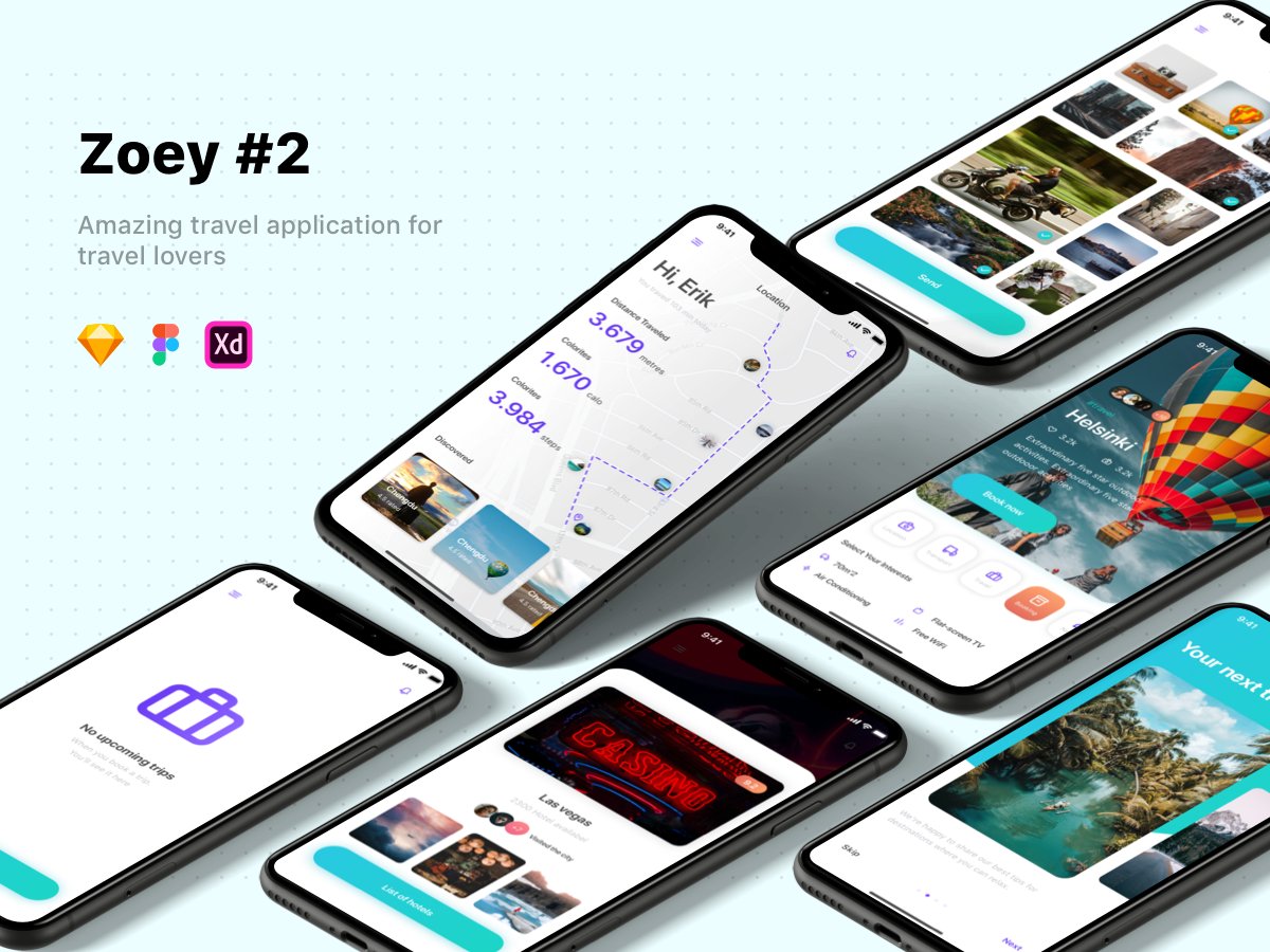 UpLabs's tweet image. Download Zoey - Travel app UI Kit - #2made by Deeper UI at: 

👉 uplabs.com/posts/zoey-tra…