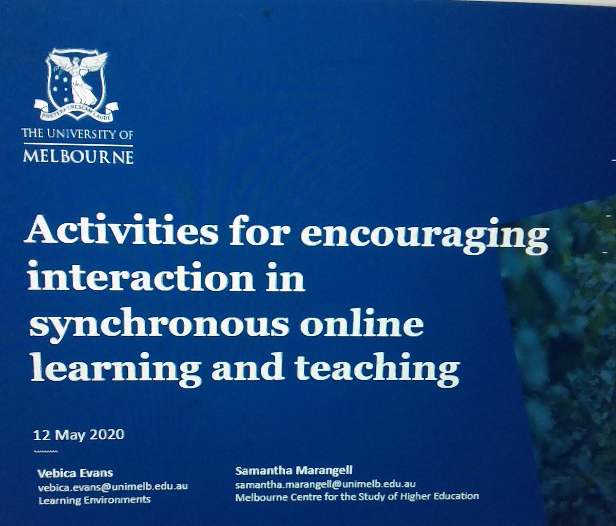 vebicaevans's tweet photo. Looking forward to co-facilitating with @smarangell next week. @MelbCSHE https://t.co/SlE44rkMRV
