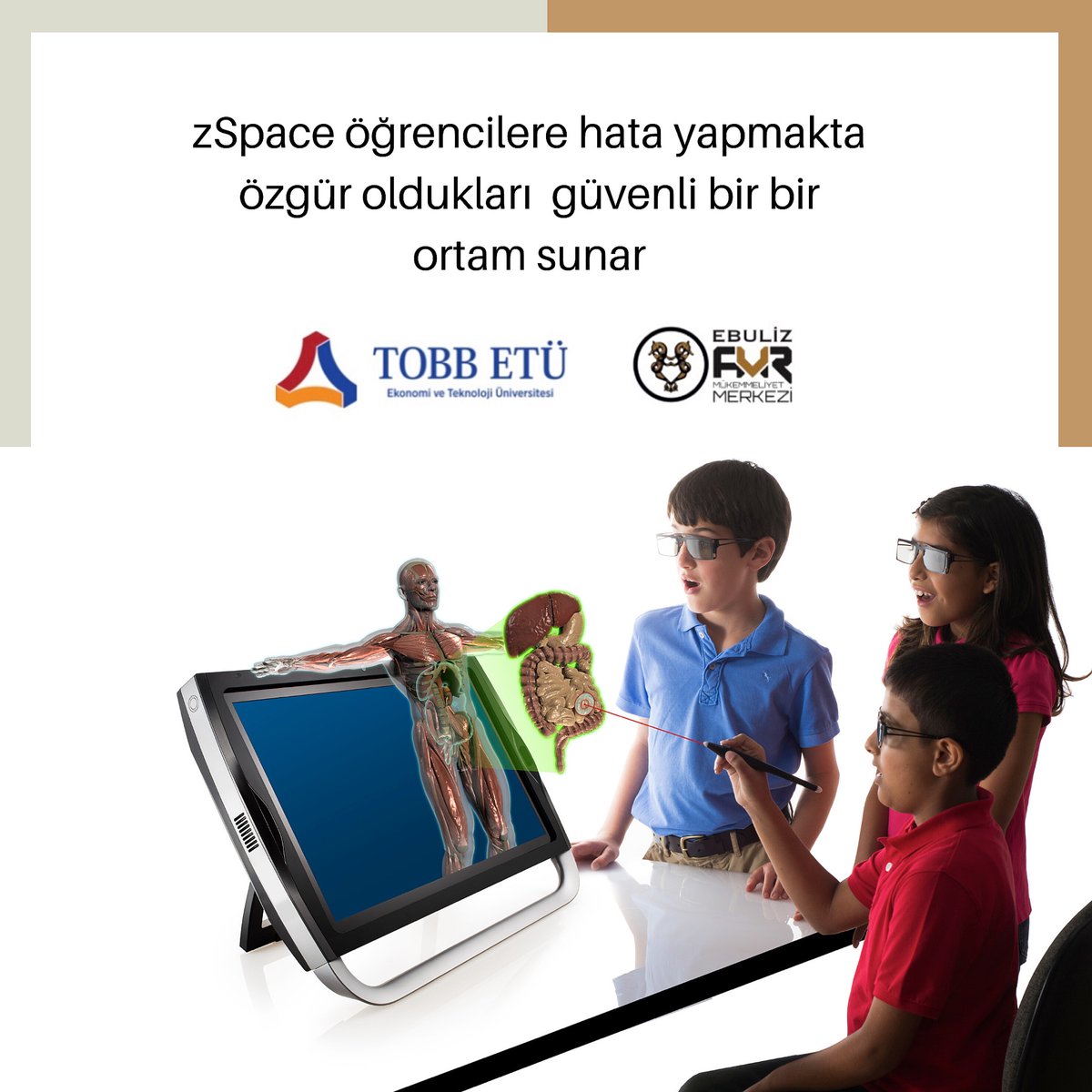 EbulizVR's tweet photo. #zspace öğrencilere hata yapmakta #özgür oldukları  #güvenli bir bir ortam sunar. Hata yapmaktan ve risk almaktan korkmayan öğrencilerin özgüvenleri ve öğrenme istekleri artmaktadır. 

#zspacetürkiye #ebulizvr #vr #ar #mr #sanalgerçeklik https://t.co/Rythjc5SJp