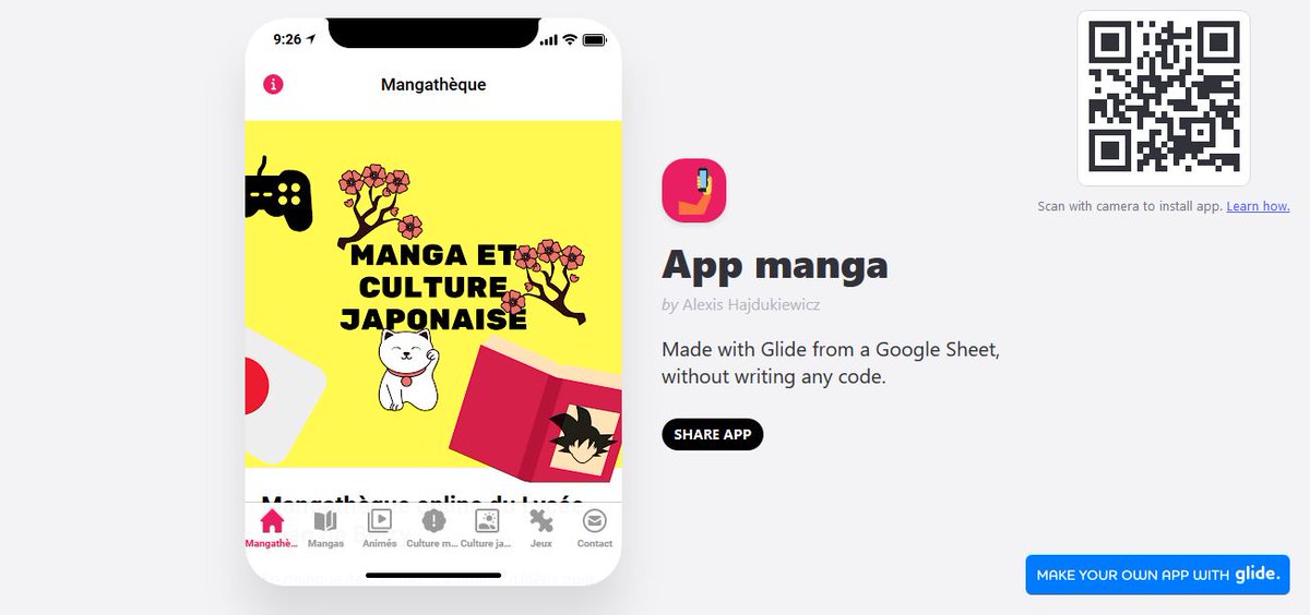 DocsduBerry's tweet photo. En manque de mangas ? En cette période de fermeture du Lycée découvrez notre appli mobile📲 "mangathèque". Au programme : des animés, des mangas, des jeux🕹️ et plein d'autres choses ! N'hésitez pas à nous faire des suggestions! https://t.co/Mh8AVWiW7Q 
@cvlj2berry https://t.co/AAov5vXIdP