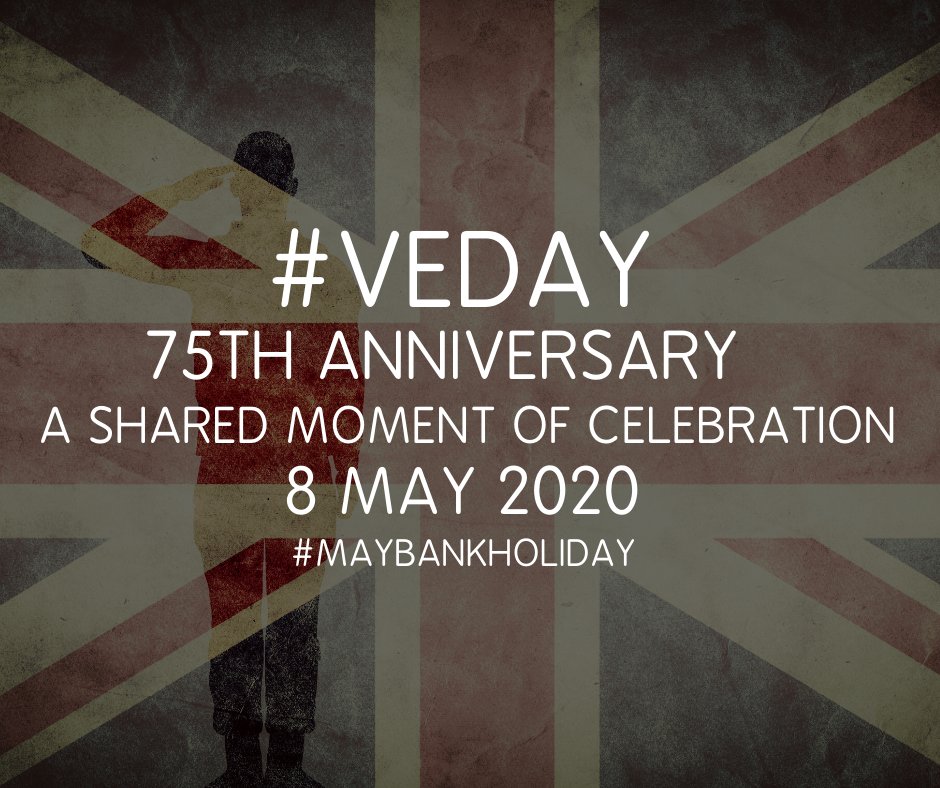 click_converted's tweet photo. Do you know why #𝟖𝐌𝐀𝐘 is a Bank Holiday in the #UK?
In 2020, the early #MayBankHoliday will be moved to Friday, May 8, to coincide with Victory in Europe Day, or #VEDay, which marks the #75thAnniversary of the formal end of #WorldWarII. https://t.co/wyuclGnsDd