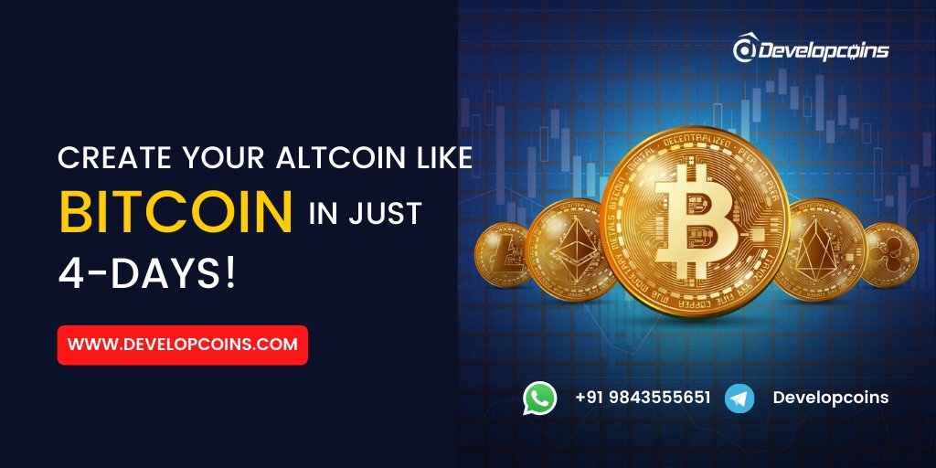 developcoins's tweet image. Create &amp;amp; Launch your own altcoin like #Bitcoin - #Developcoins, we are determined to deliver the best #altcoindevelopment services, that makes us unique from other altcoin development company. 

Create your own altcoin here - bit.ly/3dpPP1H