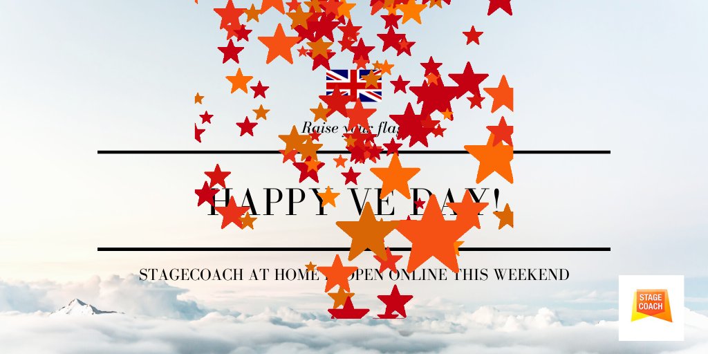 StagecoachTwick's tweet photo. Happy #VEDAY everyone from Stagecoach Twickenham &amp; Teddington. We are open Online as usual across the bank holiday. See you there! https://t.co/okCNhqvbbG