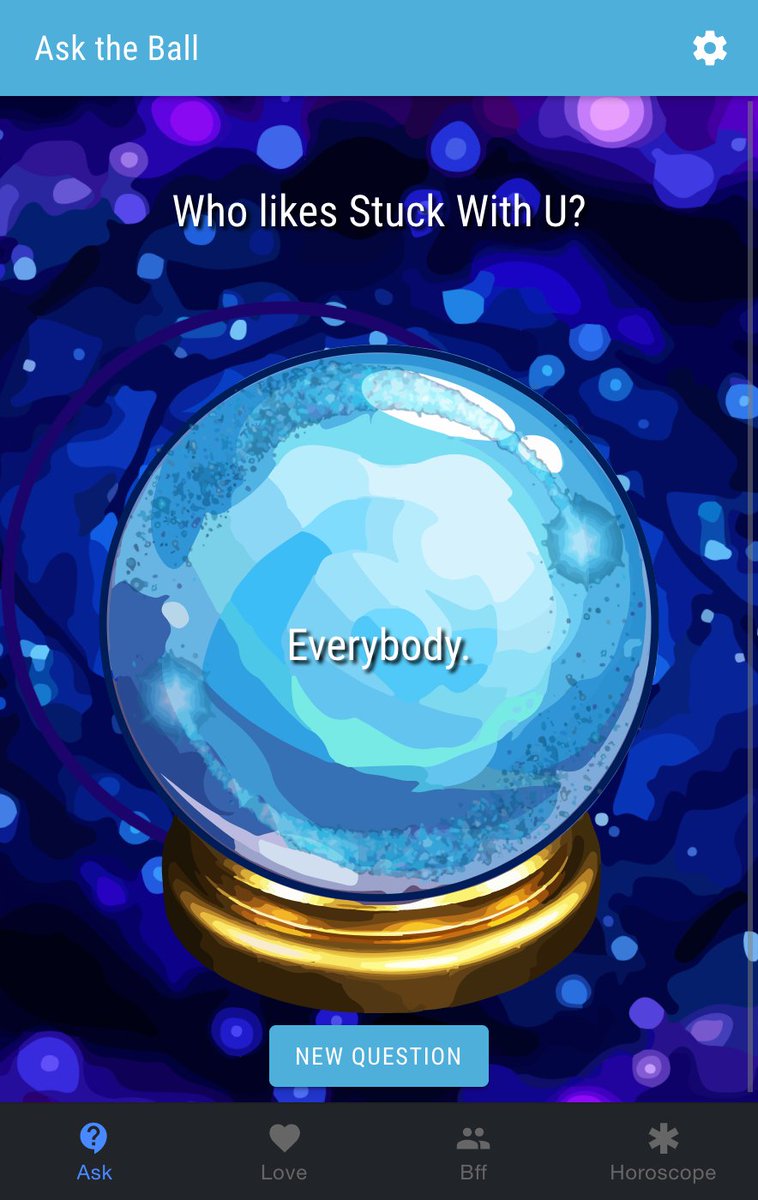 MagicBallApp's tweet image. Who likes #STUCKWITHU ? @justinbieber @ArianaGrande