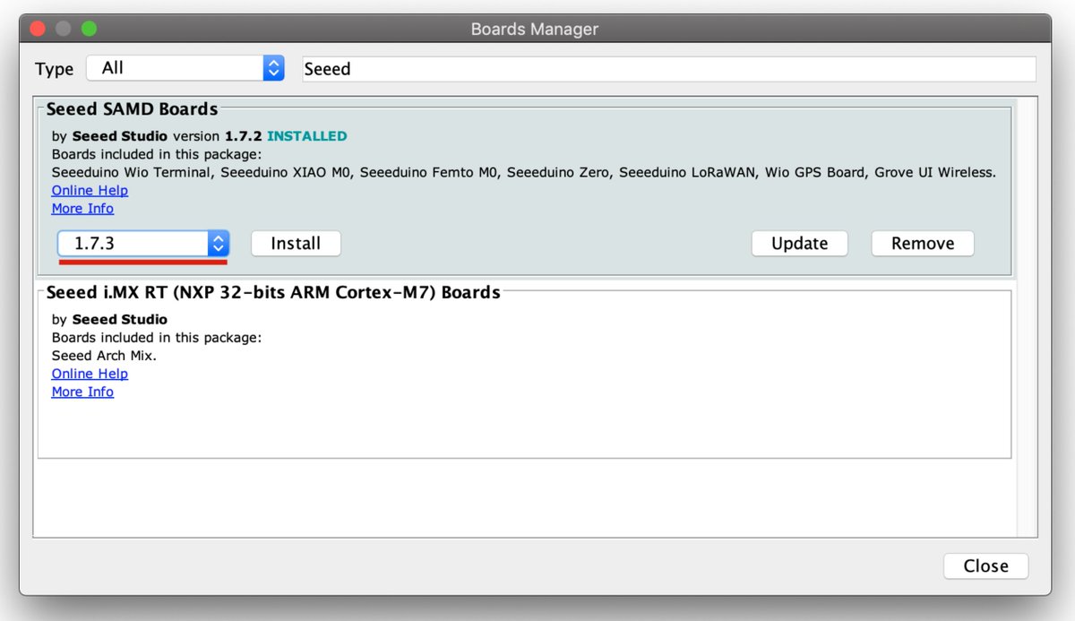 seeedstudio's tweet image. #ArdupyUpdate: wiki.seeedstudio.com/ArduPy/
#TinyUSB recently updated its Arduino core and changed its API in terms of usage. 
We also updated our #Seeed #SAMD Board library to adapt to the new API. 
You can update the Seeed SAMD Boards to 1.7.3 to use with the latest TinyUSB library.