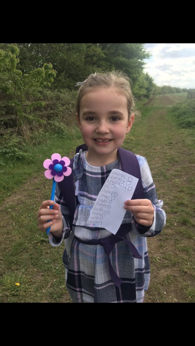 LisaDMills's tweet photo. @MWISClass7 Violet has enjoyed the Spring topic. She wrote her own list of things to spot on our daily walk and did some junk modelling!! https://t.co/quidiLmY5Y