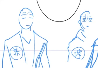配信お付き合い有難うございました;;!ネームでの恭様と澪ちゃんはいつもこんな感じです〜(いつもはもっとゴチャッとしてます;;コマ割とセリフだけは見やすいように黒で描いてるのです;;) 
