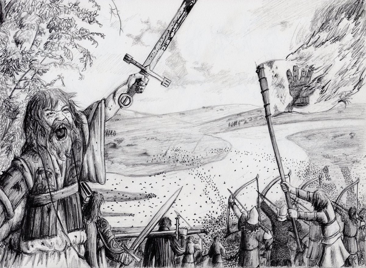 <a href="/lorraineelizab6/">Irish History Bitesize!</a> <a href="/irelandbattles/">The Irish at War</a> <a href="/theirishstory/">The Irish Story</a> <a href="/IRMilitaryStory/">Ireland's Military Story</a> <a href="/Donegalcomuseum/">Donegal County Museum</a> <a href="/edelspirit/">Edel MacBride</a> <a href="/MeaveofConnaugh/">Queen Meave IRISH FOLKLORE</a> <a href="/LKHistory/">Letterkenny History</a> <a href="/longheldinchain/">longheldinchains</a> @Harkin__ This was the illustration I did for Kieran Kelly’s “Letterkenny: Where the Winding Swilly Flows”. 
It was amazing to go down to the river bank and imagine that such a massive battle happened there! I wonder if one were to excavate, what would you find? <a href="/LKHistory/">Letterkenny History</a>