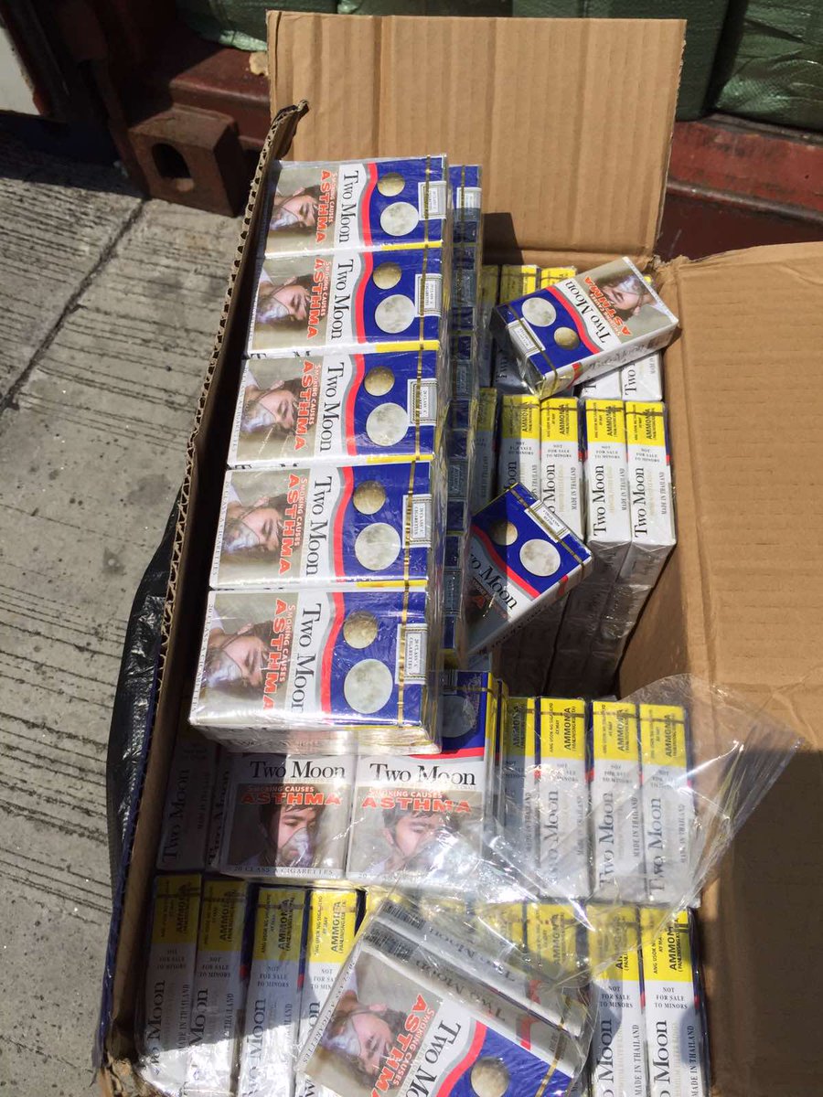 LOOK: Boxes of “Two Moon” cigarettes worth P34.7 million were found inside  two containers from China at the Port of Manila Friday. The shipments,  which arrived separately into the country, were only