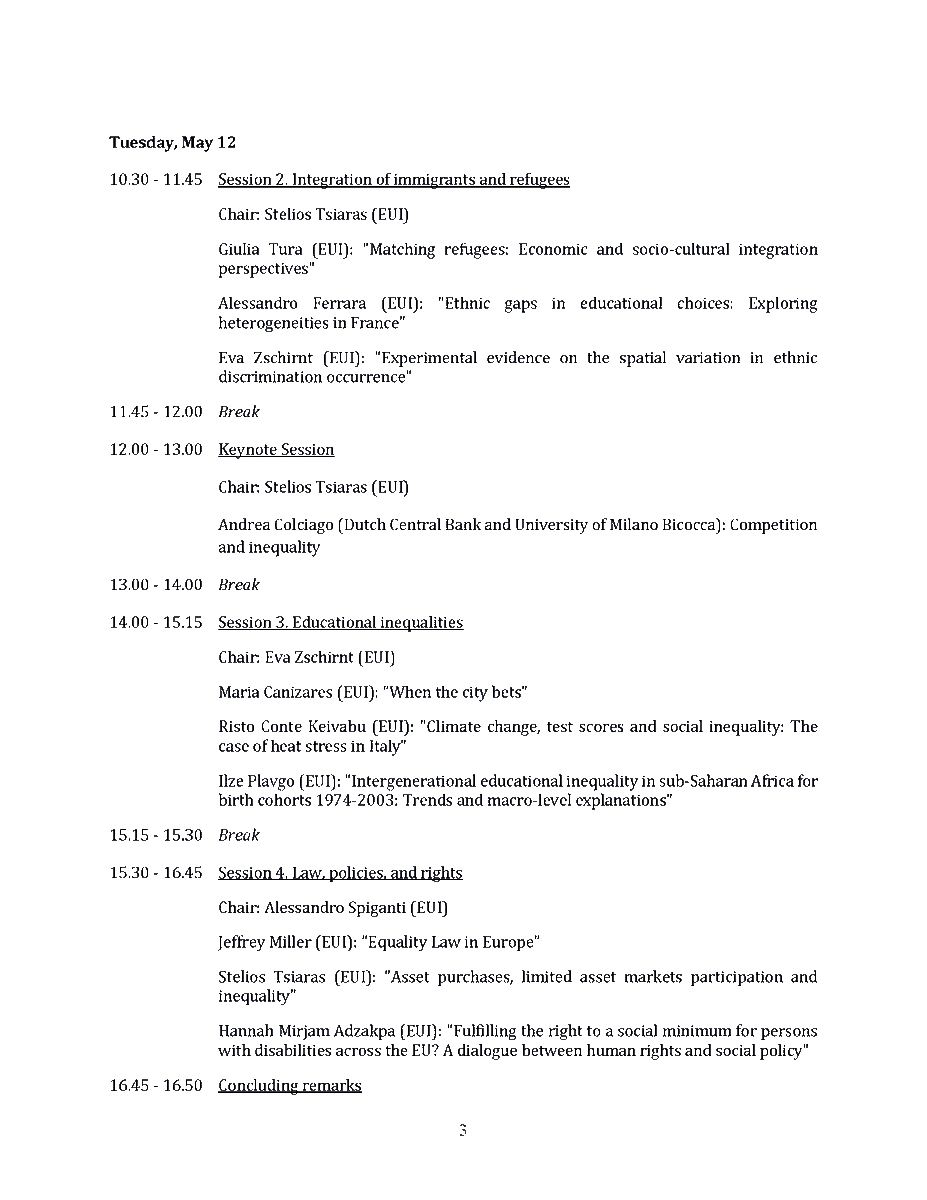 EUI_MWProgramme's tweet photo. 📣May 11&amp;12, #MWP Multidisciplinary Workshop on "Inequality and Discrimination" organised by #MWFellows @Ale_Spiganti, Balaraju Battu, Nils Grevenbrock, @fmushoevel, @StelTsiaras, @eva_zschirnt and #MWAlumni @GiuliaTura and @mebucca will be held online.
👉https://t.co/zpYyQH0vOX https://t.co/HtZmth2osl