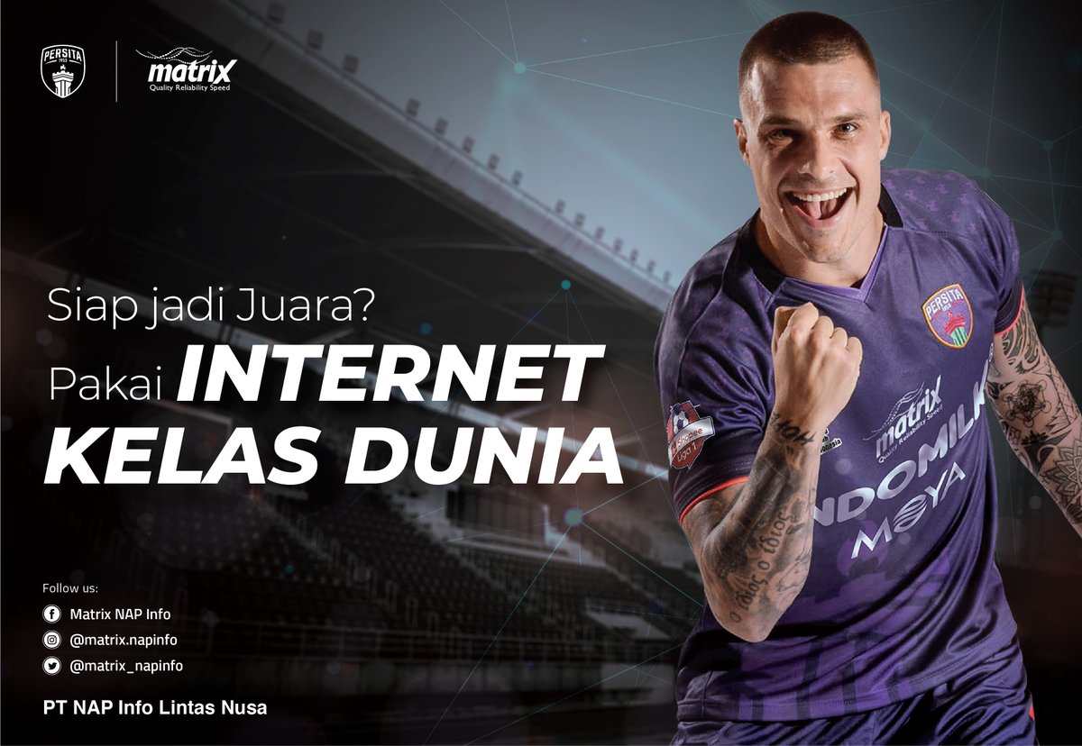 Matrix_NapInfo's tweet photo. Strategi permainan yang matang adalah salah satu kunci sukses @Persitajuara. Berkat internet terbaik, para pendekar bisa streaming ulang tayangan pertandingan kapan pun untuk mempelajari permainan lawan &amp; menyusun strategi juara💪
#PersitaxMatrix #PersitaAbadi #MatrixTestimonials https://t.co/69BLECEi2C